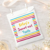 Kleurrijke Leuke Gestreepte Snoep Mijn Zoetste Tan Bedankzakje (Geknipt)