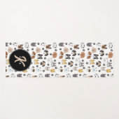 Kleurrijke Leuke Grappige Honden & Dog Paw Monogra Yogamat (Voorkant (horizontaal))