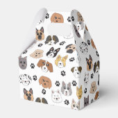 Kleurrijke Leuke Grappige Honden & Hond Paw Patroo Bedankdoosjes (Achterkant)