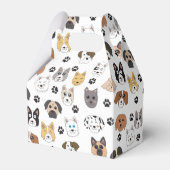 Kleurrijke Leuke Grappige Honden & Hond Paw Patroo Bedankdoosjes (Voorkant Zijde)