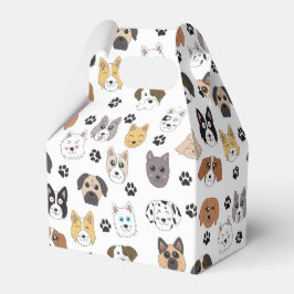 Kleurrijke Leuke Grappige Honden & Hond Paw Patroo Bedankdoosjes