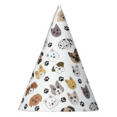 Kleurrijke Leuke Grappige Honden & Hond Paw Patroo Feesthoedjes (Links)