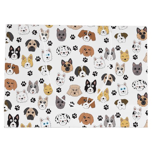 Kleurrijke Leuke Grappige Honden & Hond Paw Patroo Groot Cadeauzakje (Achterkant)