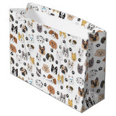 Kleurrijke Leuke Grappige Honden & Hond Paw Patroo Groot Cadeauzakje (Achterkant Gekanteld)