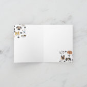 Kleurrijke Leuke Grappige Honden & Hond Paw Patroo Kaart (Binnen)