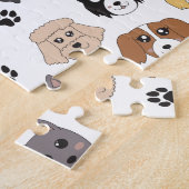 Kleurrijke Leuke Grappige Honden & Hond Paw Patroo Legpuzzel (Zijkant)