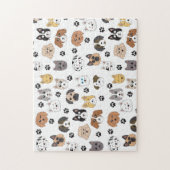 Kleurrijke Leuke Grappige Honden & Hond Paw Patroo Legpuzzel (Verticaal)