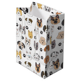 Kleurrijke Leuke Grappige Honden & Hond Paw Patroo Medium Cadeauzakje
