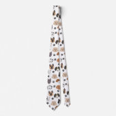 Kleurrijke Leuke Grappige Honden & Hond Paw Patroo Stropdas (Voorkant)