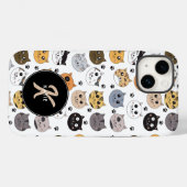 Kleurrijke Leuke Grappige Katten & Paw Patroon Mon Case-Mate iPhone Case (Achterkant (horizontaal))