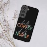 Kleurrijke Leuke Medische Half Koffie Half Nurse Samsung Galaxy Hoesje<br><div class="desc">Elegant en praktisch Samsung hoesje.</div>