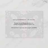 Kleurrijke Leuke Retro Bloemen Visitekaartsjabloon Visitekaartje (Achterkant)