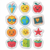 Kleurrijke Leuke Schoolstickerset Sticker (Voorkant)
