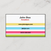 Kleurrijke leuke visitekaartjes (Voorkant)