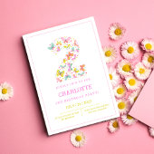 Kleurrijke Leuke Vlinder 2e Verjaardag Uitnodiging