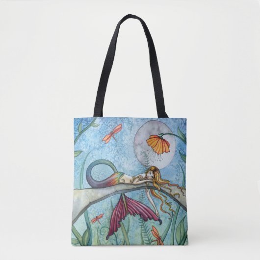 Kleurrijke Leuke Zeemeerminkunst van Molly Harriso Tote Bag (Voorkant)