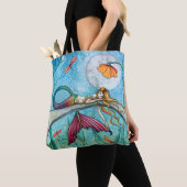 Kleurrijke Leuke Zeemeerminkunst van Molly Harriso Tote Bag (Dichtbij)