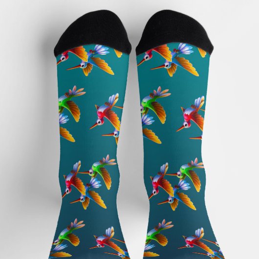 Kleurrijke levende vogels in de vlucht sokken (Top)