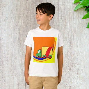 Kleurrijke Levendige Bezorgingswagen T-shirt