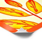 Kleurrijke levendige bladmozaïek bladeren patroon perfect poster (Hoek)