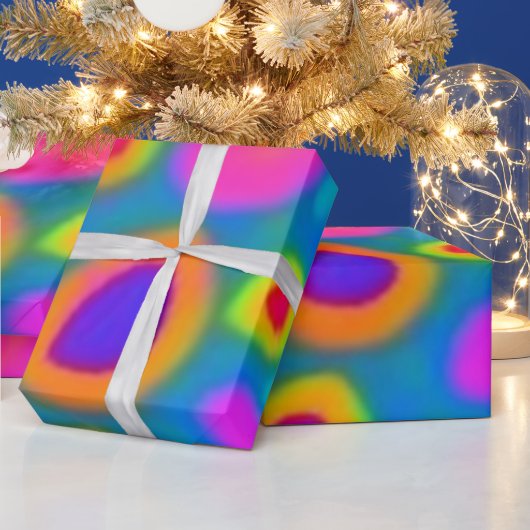 Kleurrijke levendige bloemen inpakpapier (Feestdagen)