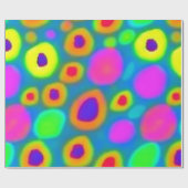 Kleurrijke levendige bloemen inpakpapier (Vlak)