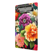 Kleurrijke levendige bloemen mini klembord (Angled2)