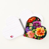 Kleurrijke levendige bloemen notitieboek (Binnen)