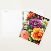 Kleurrijke levendige bloemen planner (Display)