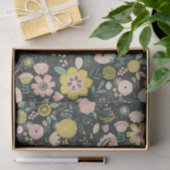 Kleurrijke levendige bloemen van Floral girly Tissuepapier (Geschenk)
