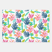 kleurrijke levendige bloemige Wrapping Paper Flat (Voorkant 2)