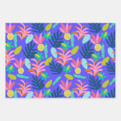 kleurrijke levendige bloemige Wrapping Paper Flat (Voorkant)