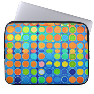 Kleurrijke levendige elegantie stijlvol patroon laptop sleeve