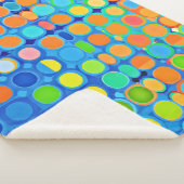 Kleurrijke levendige elegantie stijlvol patroon sherpa deken (3/4)