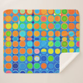 Kleurrijke levendige elegantie stijlvol patroon sherpa deken (Voorkant (horizontaal))