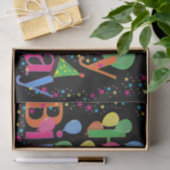 Kleurrijke Levendige Gelukkige Verjaardagsballonne Tissuepapier (Geschenk)