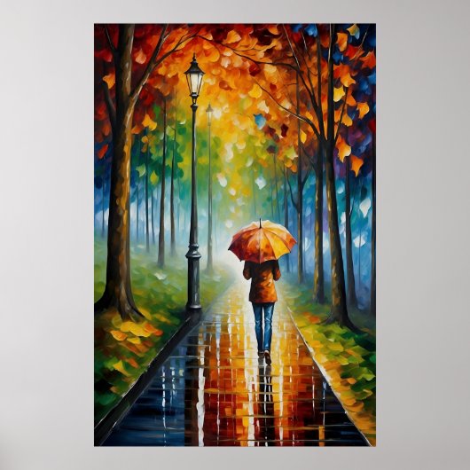 Kleurrijke Levendige Herfst Herfst Herfst Herfst l Poster (Voorkant)