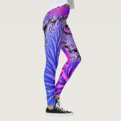 Kleurrijke levendige juweeltint funky spiraal frac leggings (Rechts)