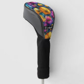 Kleurrijke Levendige Klaproos Persoonlijk Golfheadcover (Schuin)