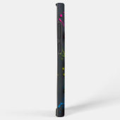 Kleurrijke levendige kunst samsung galaxy hoesje (Rechterkant)