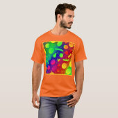 Kleurrijke Levendige Neon Fruits Pattern Art T-shirt (Voorkant volledig)