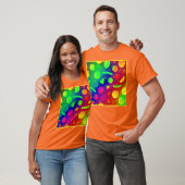 Kleurrijke Levendige Neon Fruits Pattern Art T-shirt (Unisex)