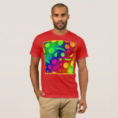 Kleurrijke Levendige Neon Fruits Pattern Art T-shirt (Voorkant volledig)