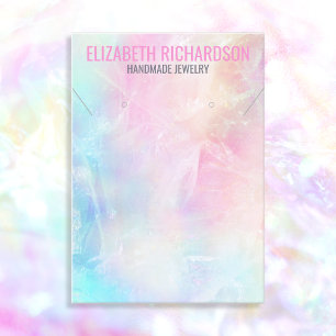 Kleurrijke Levendige Pastel Regenboog Sieraden Dis Visitekaartje