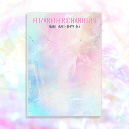 Kleurrijke Levendige Pastel Regenboog Sieraden Dis Visitekaartje