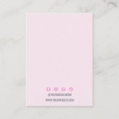 Kleurrijke Levendige Pastel Regenboog Sieraden Dis Visitekaartje (Achterkant)