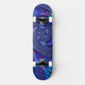 Kleurrijke Levendige Psychedelische Spiraalvormige Persoonlijk Skateboard (Voorkant)