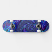 Kleurrijke Levendige Psychedelische Spiraalvormige Persoonlijk Skateboard (Horizontaal)