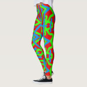 Kleurrijke levendige "Ratti_Creative_Arts" Legging (Links)