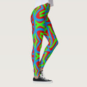 Kleurrijke levendige "Ratti_Creative_Arts" Legging (Rechts)